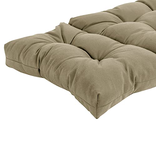 Image of QILLOWAY Outdoor Chaise Lounge Cushion 74x22x4 Inch, Waterproof Weather Resistant Replacement Pad for Patio Pool Furniture, Beige