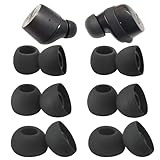 Luckvan Silicone Earbuds Tips for Sennheiser Momentum 3 Ear Tips for Sennheiser Momentum 2&3, Sennheiser CX True Wireless, 6 Pairs Black