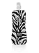 Produktbild AQUA-LICIOUS Faltbare Trinkflasche mit Karabiner, wiederverwendbar mit tollen Motiven (Zebra)