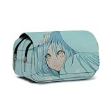 Jilijia Bolsa organizadora para bolígrafos con texto en inglés 'That Time I Got Reincarnated as a Slime', bolsa organizadora de Rimuru, bolsa de almacenamiento de anime, Veldora, tempestad, bolsa de