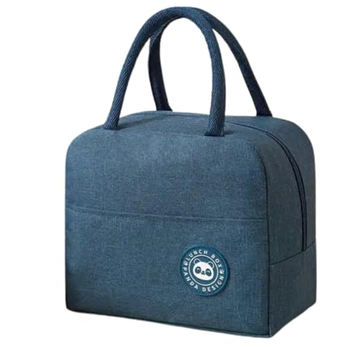 Bolsa Sacola Térmica Lancheira Marmita Academia Trabalho (Bolsa Azul)