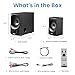 Acoustic Audio AA5172 700W Bluetooth Home Theater 5.1 Speaker System with FM Tuner, USB, SD Card, Remote Control, Powered Sub (6 Speakers, 5.1 Channels, Black with Gray)