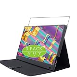 3枚 VacFun フィルム ， WIMAXIT 15.6インチ モニター ディスプレイ W-1560CT-1 向けの 保護フィルム 液晶保護 フィルム 保護フィルム（非 ガラスフィルム 強化ガラス ガラス ケース カバー