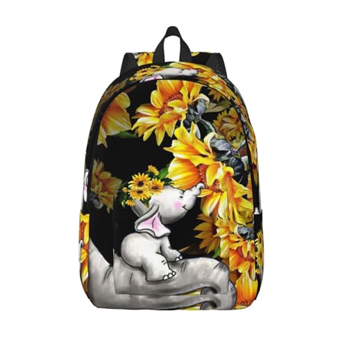Sac à dos voyage tournesols et éléphants EdWal pour vos randonnées et weekends