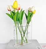 Book Vase for Flowers, Unique Flower Vases, Cute Acrylic Vase, Aesthetic Vases Gifts for Women, Dorm