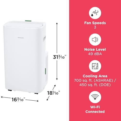 Image of Frigidaire 14,000 BTU Portable Air Conditioner with Heat & Wi-Fi, White