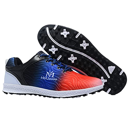 Golf Shoes For Women, Comfort Lightweight Walking Footwears Non Slip Spikeless Golf Footwear Lightweight Golf Training Sneakers,Red,8 #TOP3