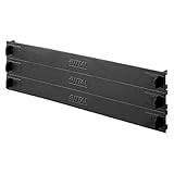 Breite=482,6 mm RITTAL 3X 1 HE Blindpanel Abdeckung innerhalb 482,6 mm 19Z 48,26cm Montageebene werkzeuglos RAL 9005