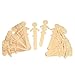 Chenille Kraft CK-364502 People Shaped Wood Craft Sticks, 6.1" Wide, 5.7" Length, 1.4" Height (36 count)