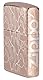 Zippo Sturmfeuerzeug - Vine and Leaves, High Polish Rose Gold, Laser 360° - Nachfüllbar - Wiederverwendbar - Windfestes Design - Geschenkbox - Made in USA