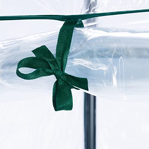 Outsunny Gewächshaus Treibhaus Tomatenhaus Frühbeet 120x60x60 cm Grün 6 Outsunny Gewächshaus Treibhaus Tomatenhaus Frühbeet 120x60x60 cm Grün – Bild 6