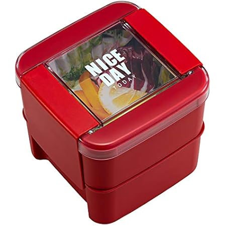 Amazon 岩崎工業 弁当箱 Lustrowere イージーケアランチボックス スクエア2段 2段 680ml ネイビー B 1490 保存容器 お弁当箱 キューブ スクエア シンプル 2段 おしゃれ パッキン一体型 食洗機ok 電子レンジok コンパクト ヘルシー 汚れがつきにくい 抗菌 弁当箱
