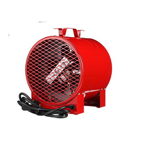 Tpi Ich240C Series Ich Construction Site/Utility Fan Forced Portable Heater, 4000/3000W, 16.7/14.4 Amp,Red #TOP1