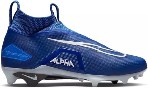 Image of Nike Alpha Menace Elite 3 White /Particle Grey /Opti Yellow /Black Mens Football Cleat.