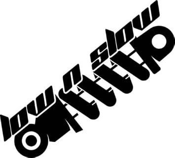 Low and Slow Japanese JDM Vinyl Graphic Car Truck Windows Decor Decal Sticker - Die cut vinyl decal for windows, cars, trucks, tool boxes, laptops, MacBook - virtually any hard, smooth surface