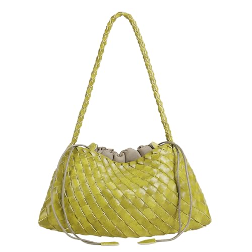 Bolso tejido tipo hobo, bolso tote con hombro miniatura 1
