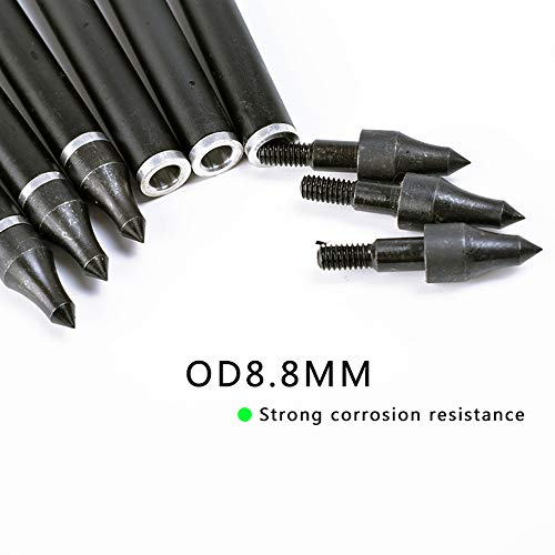 Jianzd Crossbow Bolts 22 Inch Spine 550 Archery Carbon Arrows With Replaced Tips 12Pk Outdoors Hunting Shooting Practice #TOP6