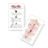 Handmade Candle Care Instruction Card | 50 Pack | for Handmade Candle Makers Soy Bees Wax Coconut Es