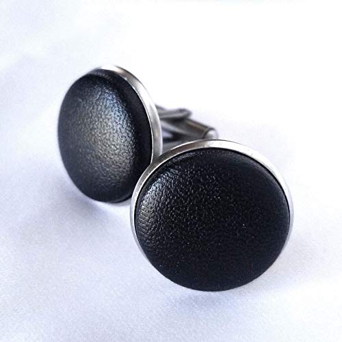 Gemelos de cuero sintético para hombre miniatura 3
