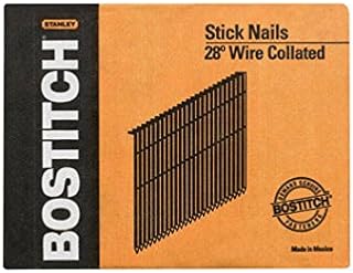 Stanley S10D-FH 3" Smooth Shank 28° Wire Collated Stick Framing Nails
