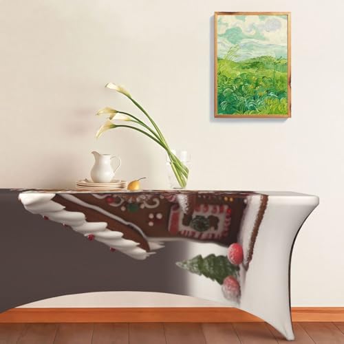 Nappe extensible 1,8m rectangulaire infroissable et lavable pour table de banquet - 8