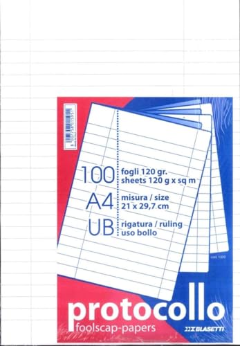 Preisvergleich Produktbild Blasetti Protokoll-Blätter, Cf100 Blatt, 120g Ub