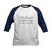 CafePress I Finally Got A Degree to Go with My BS Baseball J Kids Cotton Baseball Jersey, 3/4 Raglan Sleeve Shirt Navy/White