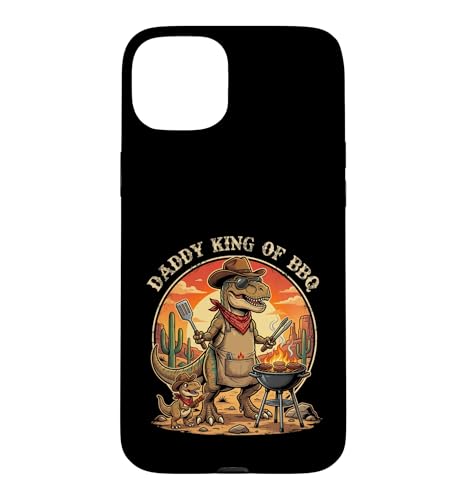 �����Y Daddy King Of BBQ �t�@�j�[T-Rex ���� ���̓� �X�}�z�P�[�X iPhone 15 Plus �p