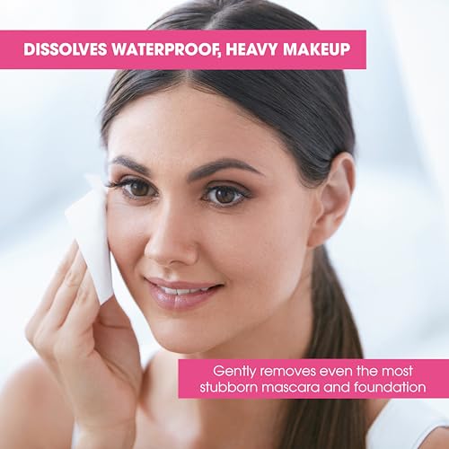 Diamond Wipes Face Cleansing and Waterproof Makeup Remover Wipes, Case of 50 Wipes, Alcohol Free Wipes with Vitamin E - Thumbnail 2