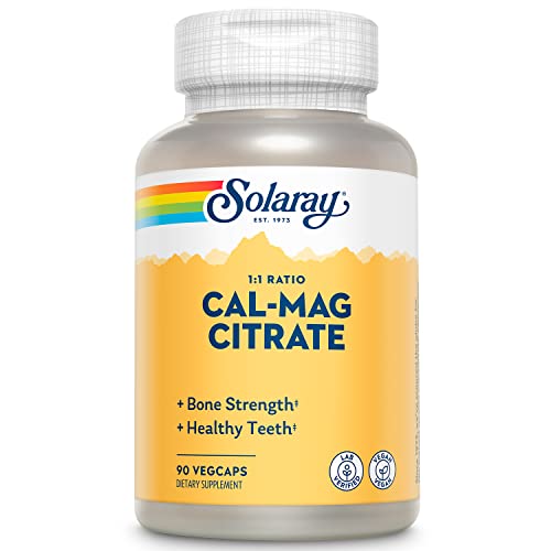 Solaray-Calcium-Magnesium-Citrate-1000mg-11-Ratio-Bone-Strength-Supplement-Muscle-Nervous-System-and-Bone-Health-Support-Chelated-for-High-Absorption-Gentle-Digestion-15-Servings-90-VegCaps