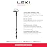 LEKI Wanderfreund Makalu Aluminum Adjustable Lightweight Walking Pole (Single) for Trekking & Hiking - Black-Anthracite-Copper - 90-120 cm