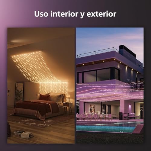 Miniatura 5 de Philips Hue Guirnalda Festavia, Luz Blanca Y De Colores, Regulable, 250 Micro Leds, 20 M, Resistente Al Agua, Compatible Con Amazon Alexa, Echo, Echo Dot