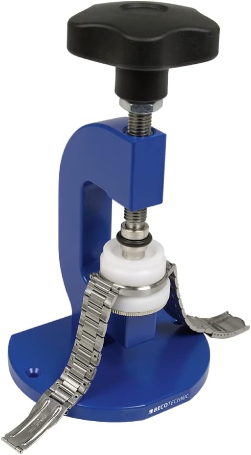 BUZZUFY Beco Profi Press Spindle Press with snap-in System with 8 Pressure Pieces for Watches