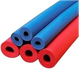 Tuberías Espuma Aislante - Tubo de Espuma Rojo y Azul, Diámetro Interior 34/48/60mm, Cuando el Clima Exterior es Frío y Congelado, La Tubería de Agua No Se Verá Afectada(10mm*15mm*2m)