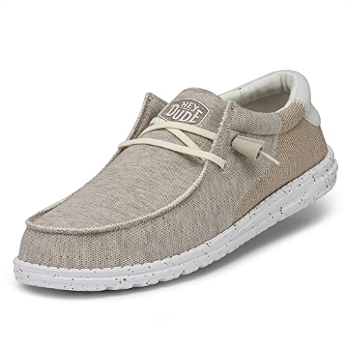 HEYDUDE Men's Wally Stitch Dirt Road Size 8| Men's Loafers | Men's Slip On Shoes | Comfortable & Light-Weight