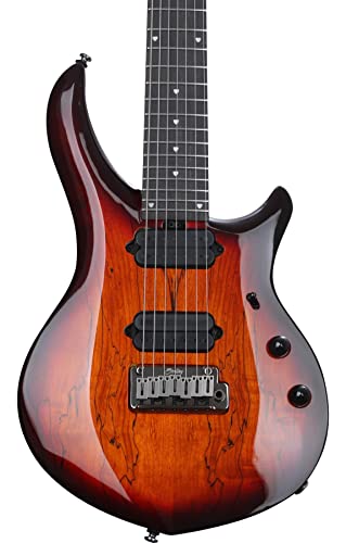 Ernie Ball Music Man Majesty 7 DiMarzio in Blood Orange Burst