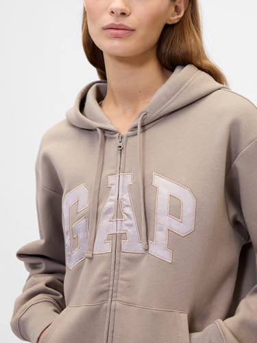 Image of GAP Women's Logo Hoodie Hooded Full Zip Sweatshirt