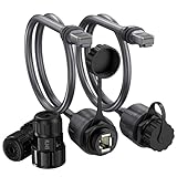 Nogoal 2 Pack Starlink Gen 3 & Mini Ethernet Adapter, 2000Mbps 24AWG Cable, IP68 Waterproof Protection SPX to RJ45 Coupler for Standard/Mini Dish (Starlink V3 Accessories)