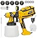 GALAX PRO Pistola Pintura,HVLP Pistola de Pintura 850W con Tanque de 1400ML,Pulverizador Electrico con 5 Boquillas y 3 Patrones de Pulverización