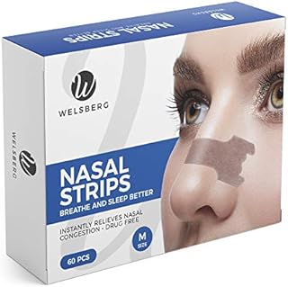 Welsberg 60x rozmiar M plaster na nos przeciw chrapaniu lepsze oddychanie paski do nosa stoper chrapania