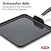 OXO 11” Non-Stick Every Day Square Griddle, BPA-Free Comfort Grip Silicone Handle, Dishwasher & Oven Safe, PFAS-Free Ceramic Skillet, Pancake Pan, Black