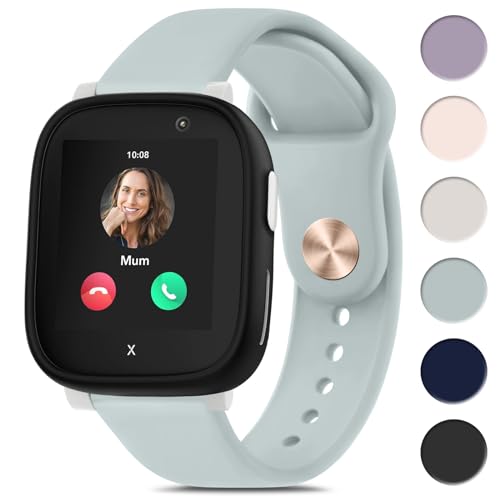 YLK Kinder Armband kompatibel mit Xplora X6 Play Armband für Mädchen Jungen, Weiches Sicheres Silikon Armbänder Wasserdichtes Sport Ersatzarmband für Xplora X6 Uhrenarmbänder, Hellgrün