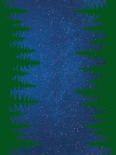 Décopatch TD927C - Assortiment de 4 papiers Foil avec dorure à chaud - papier déco Noël - Aurores boréales