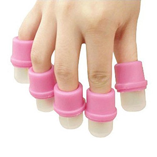 Susenstone 10 Pcs Wearable Nail Soak Soakers Polish Remover Acrylic UV Gel Cap