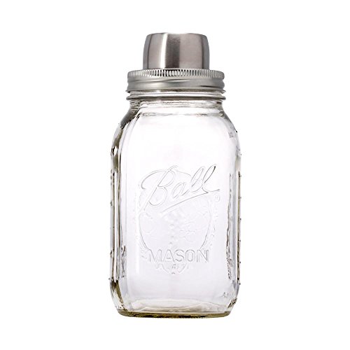 W&P Mason Cocktail Shaker | Silver, 4 Pieces, 32 Ounce | Bar Tool, Craft Cocktail Set, Dishwasher Safe