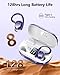 hadbleng Wireless Bluetooth Earbuds Sport 128H Playtime Bluetooth 5.3 Headphones with LED Display Powerful Bass Over Ear Earphones with Earhooks IP7 Waterproof