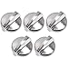 Ultra Durable WB03T10284 Range Infinite Knob Replacement Part Stainless Steel Finish by Blue Stars - Exact Fit For General Electric Ranges - Replaces 1373043 AP4346312 - PACK OF 5