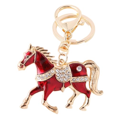 Porte-clés 2026 Année Du Cheval | Porte-clés De L’année Des Chevaux Étincelants | Décorations De Sac À Dos En Strass, Pour Sacoche Portefeuille Voyage École Bureau