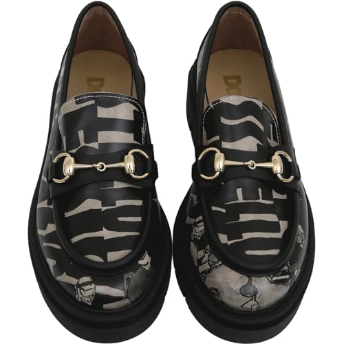 Image of DOGO Penny Loafers for Women - Handmade and Vegan Leather Platform Loafers for Women