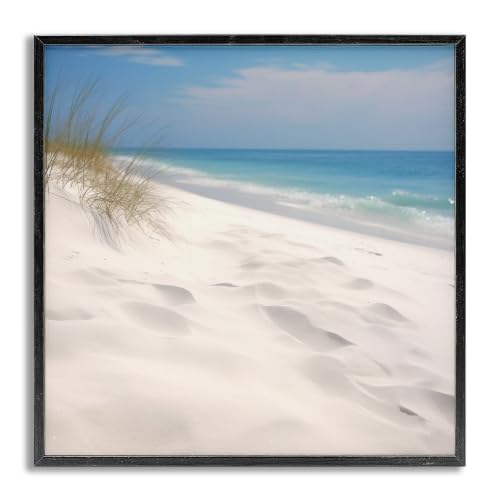 'Seabreeze Sandy Footprints'| Framed Giclee Art